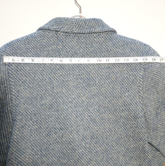 NWOT Women's Sky Blue Tweed Jacket & Skirt Set Quiet Luxury 100% Wool - Picture 14 of 15